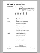 The Ballad Of John And Yoko - Ukulele Chords/Lyrics