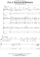 For A Thousand Mothers - Guitar TAB