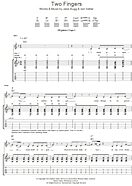 Two Fingers - Guitar TAB