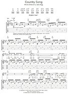 Country Song - Guitar TAB