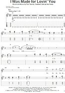 I Was Made For Lovin' You - Guitar Tab Play-Along