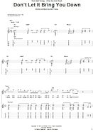Don't Let It Bring You Down - Guitar TAB