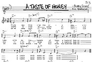 A Taste Of Honey - Real Book - Melody/Chords/Lyrics
