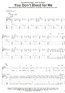 You Don't Bleed For Me - Guitar TAB