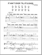 It Ain't Over 'Til It's Over - Guitar TAB