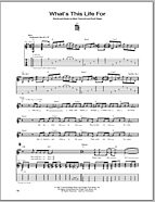 What's This Life For - Guitar TAB