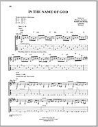 In The Name Of God - Guitar TAB