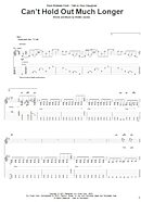 Can't Hold Out Much Longer - Guitar TAB