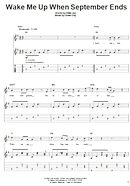 Wake Me Up When September Ends - Guitar Tab Play-Along