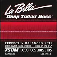 La Bella 750N Black Nylon Tape Wound Electric Bass Strings