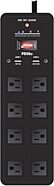 ART PDS8u Eight Outlet Power Strip with USB Jacks