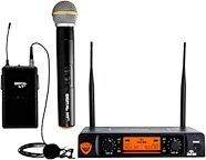 Nady DW-22 Dual Transmitter Digital Wireless Handheld and Lavalier Microphone Combination System