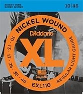 D'Addario EXL110 XL Electric Guitar Strings (Regular Light, 10-46)