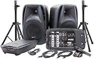 Gemini ES-210MXBLU-ST Portable PA System with Speaker Stands
