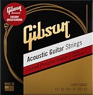 Gibson Coated Phosphor/Bronze Acoustic Guitar Strings
