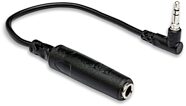Hosa MHE-100.5 Female TRS 1/4" to Right-Angle TRS 1/8" Headphone Adapter Cable