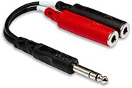 Hosa Y Cable, 1/4" Stereo TRS Male to Dual 1/4" TS Female