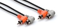 Hosa RCA Stereo Interconnect Cable (with Right Angle Ends)