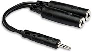 Hosa YMP-233 Y Cable, 1/8" TRS to Dual 1/4" TRS-F