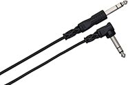 Hosa CSS100 Series TRS to Right Angle TRS Interconnect Cable