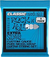 Ernie Ball P03255 Extra Slinky Classic Rock N Roll Pure Nickel Electric Guitar Strings