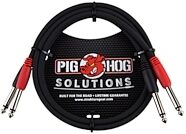 Pig Hog Dual 1/4" TS Cable