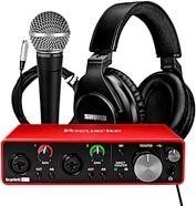 Shure + Focusrite Podcaster's Create and Cast Bundle