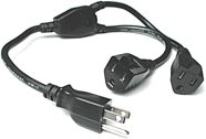 Hosa Grounded Power Y-Cable