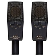 AKG C 414 XL II ST Large-Diaphragm 9-Pattern Condenser Microphones, Stereo Matched Pair