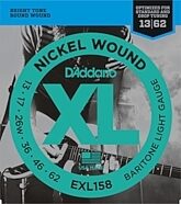 D'Addario EXL158 XL Nickel Wound Baritone Electric Guitar Strings