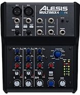Alesis MultiMix 4 USB FX Mixer, 4-Channel Mixer with FX