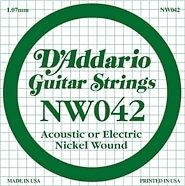 D'Addario Wound Individual Electric Guitar String