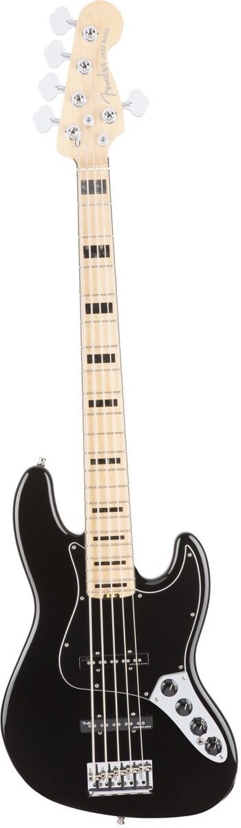 Fender American Elite V Jazz Bass 5 String Maple With Case