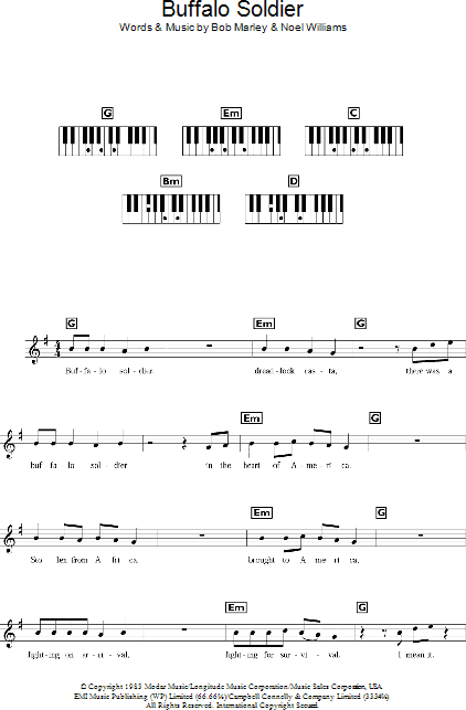 Buffalo - Piano Chords/Lyrics | zZounds
