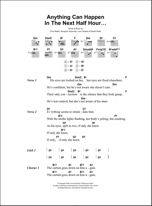 Anything Can Happen In The Next Half Hour Guitar Chords Lyrics Deutsch translation of anything can happen by jes. anything can happen in the next half hour guitar chords lyrics