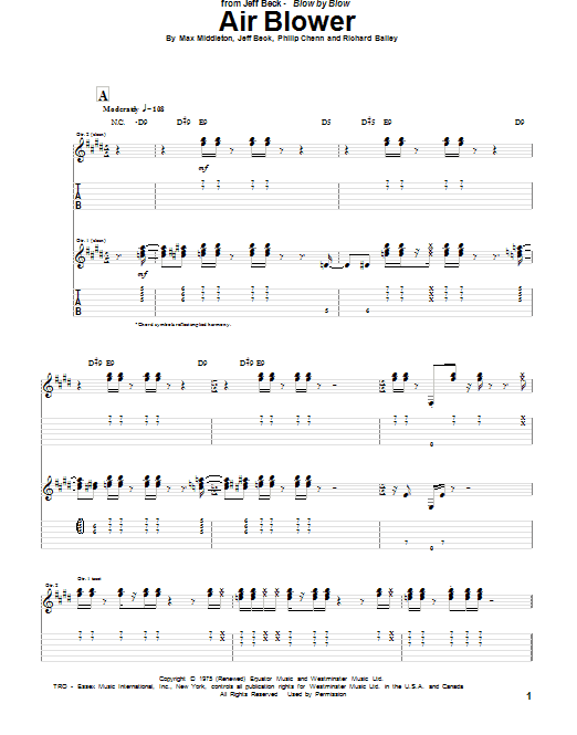 A Day In The Life by Jeff Beck - Guitar Tab - Guitar Instructor