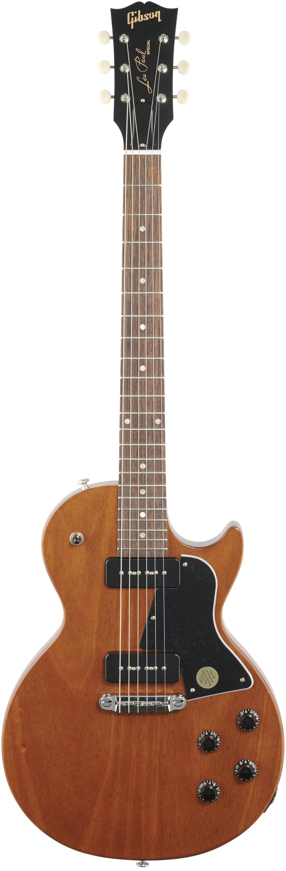 Gibson Les Paul Special Tribute P-90 Electric Guitar (with Gig Bag), Natural Walnut, Full Straight Front