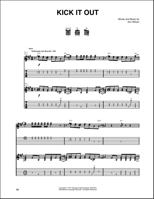 Kick It Out Guitar Tab Zzounds