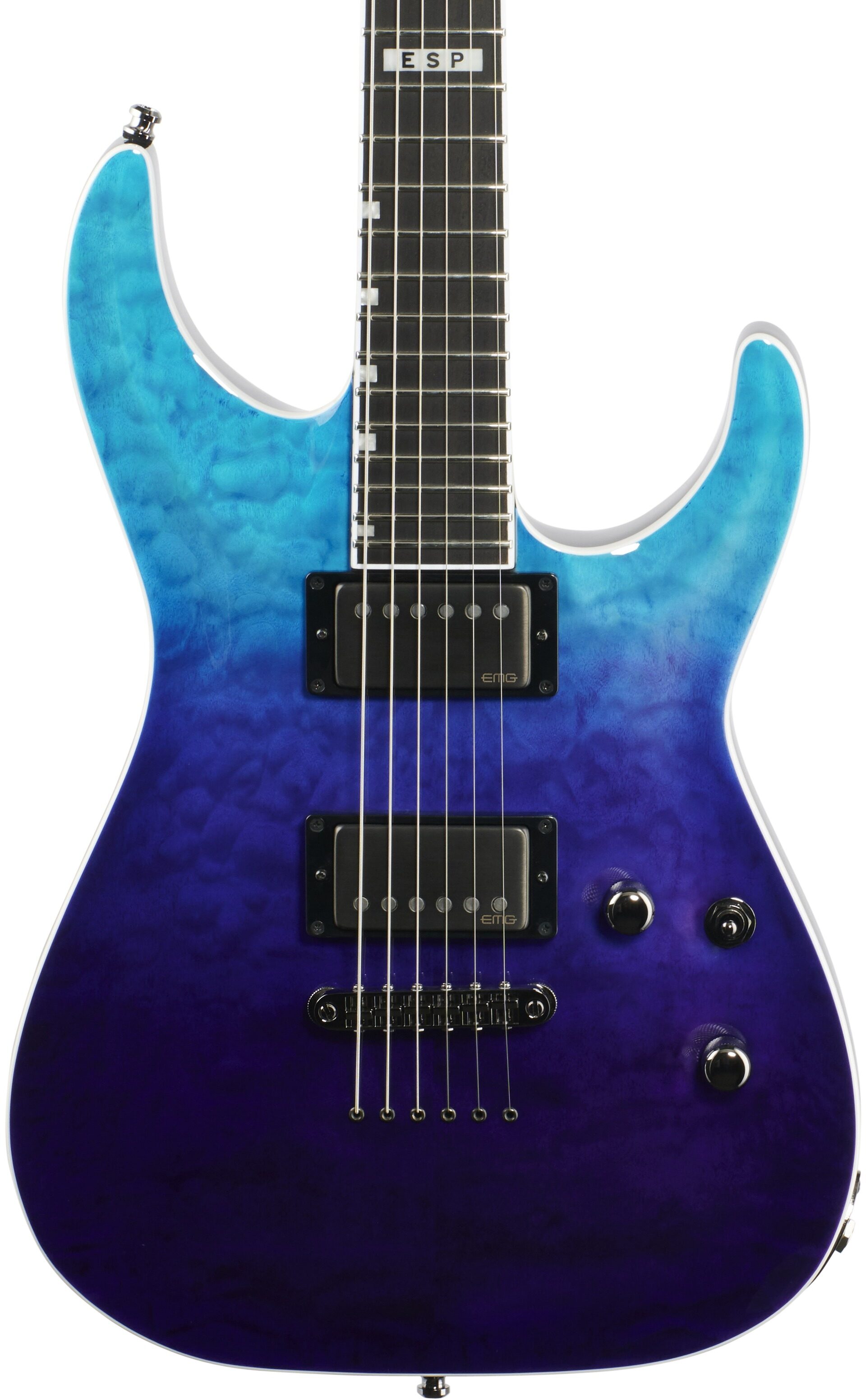 ESP EII Horizon NTII Electric Guitar (with Case), Blue Purple Gradation