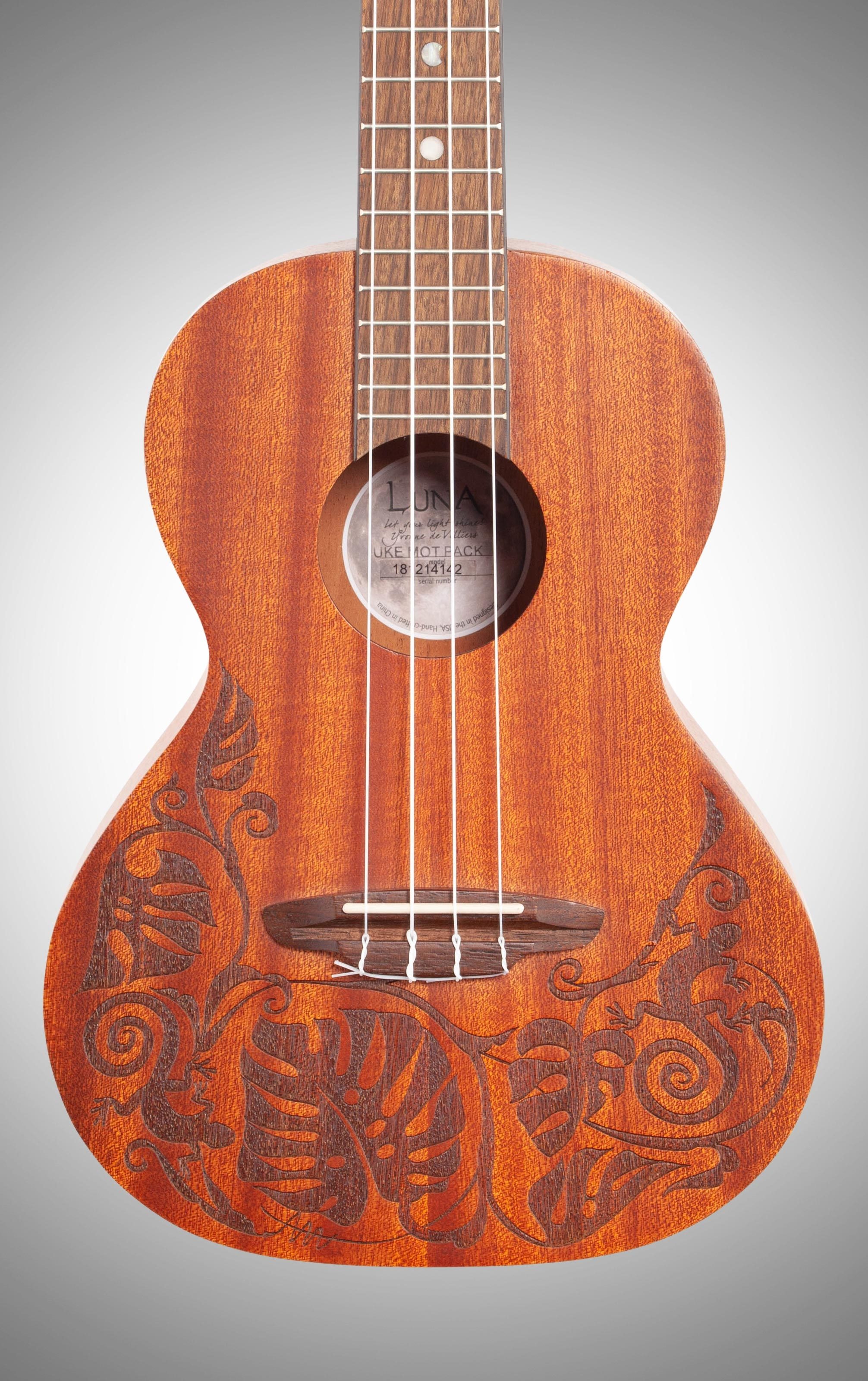 Luna Mahogany Tenor Ukulele Package | zZounds