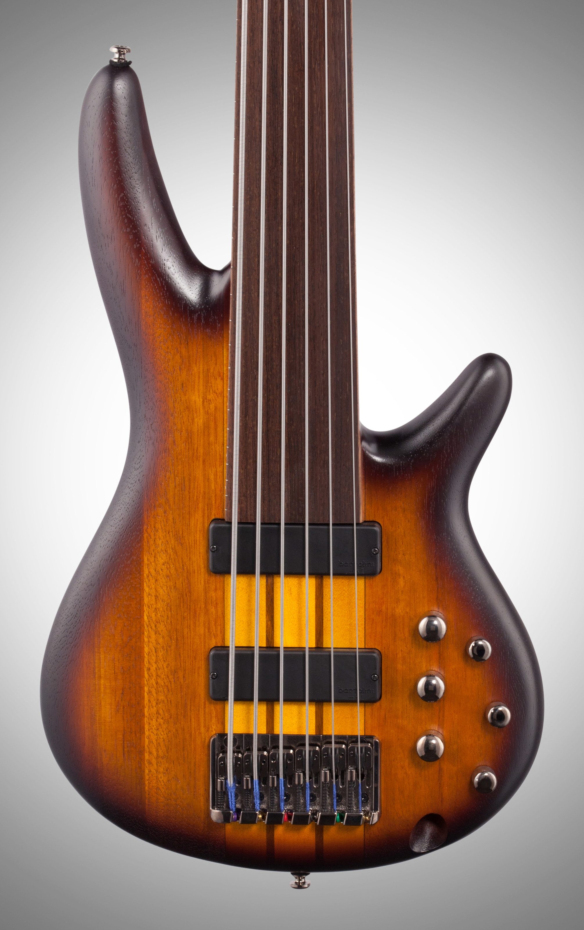 Ibanez SRF706 Portamento Fretless Electric Bass, 6-String