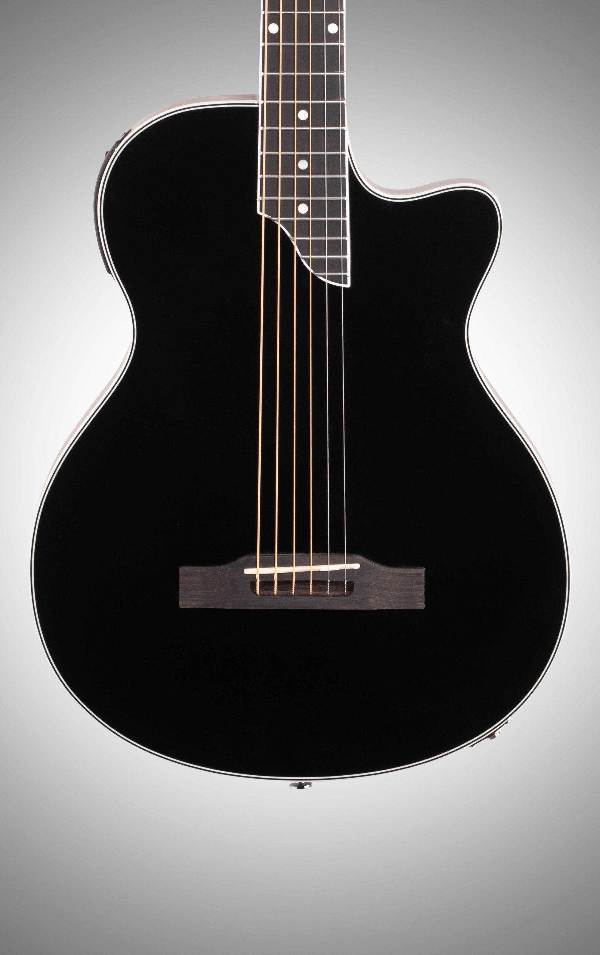 Epiphone SST Coupe Steel String Classical Acoustic-Electric Guitar, Ebony