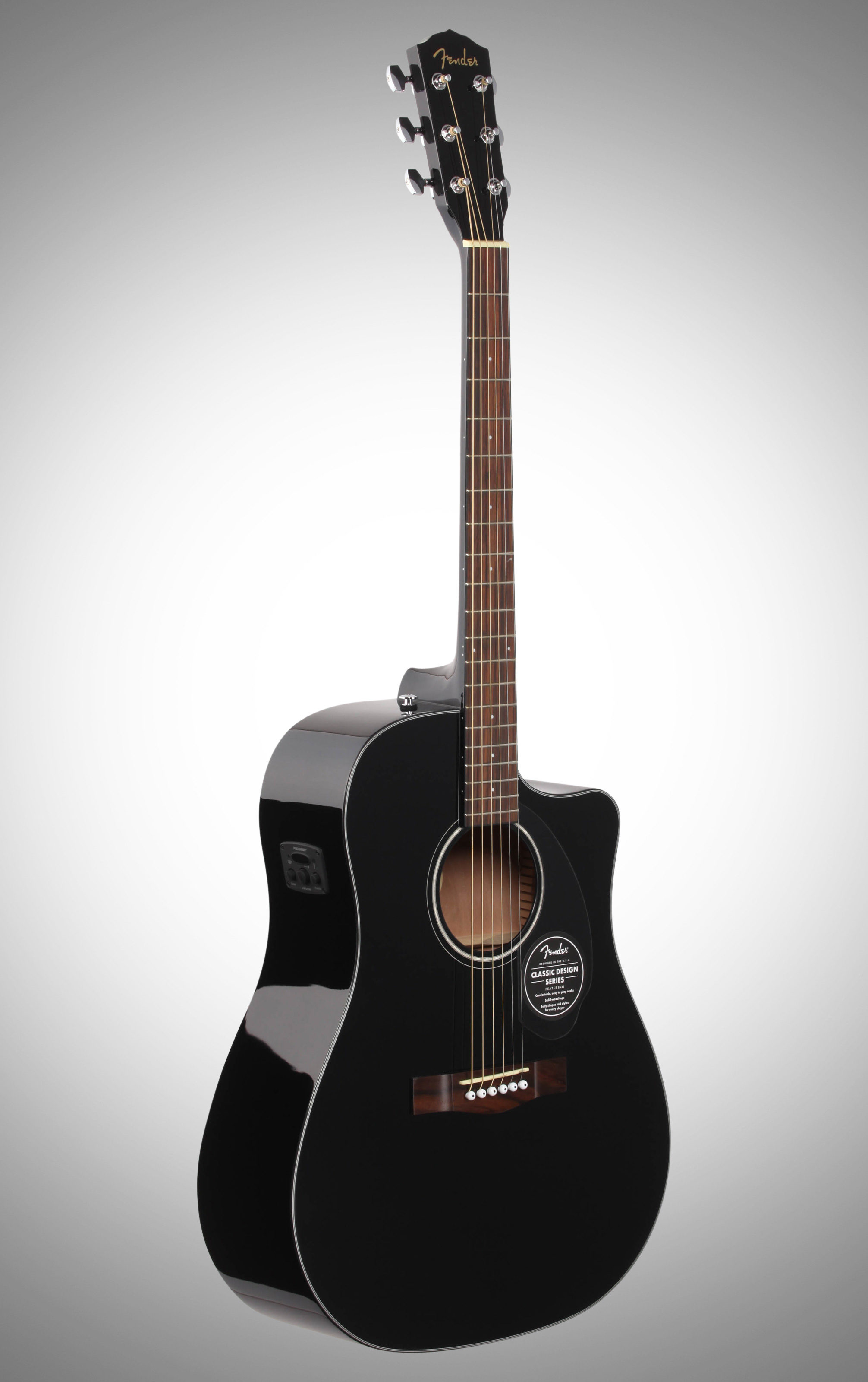 Fender CD 60SCE Acoustic  Electric Guitar  Black 