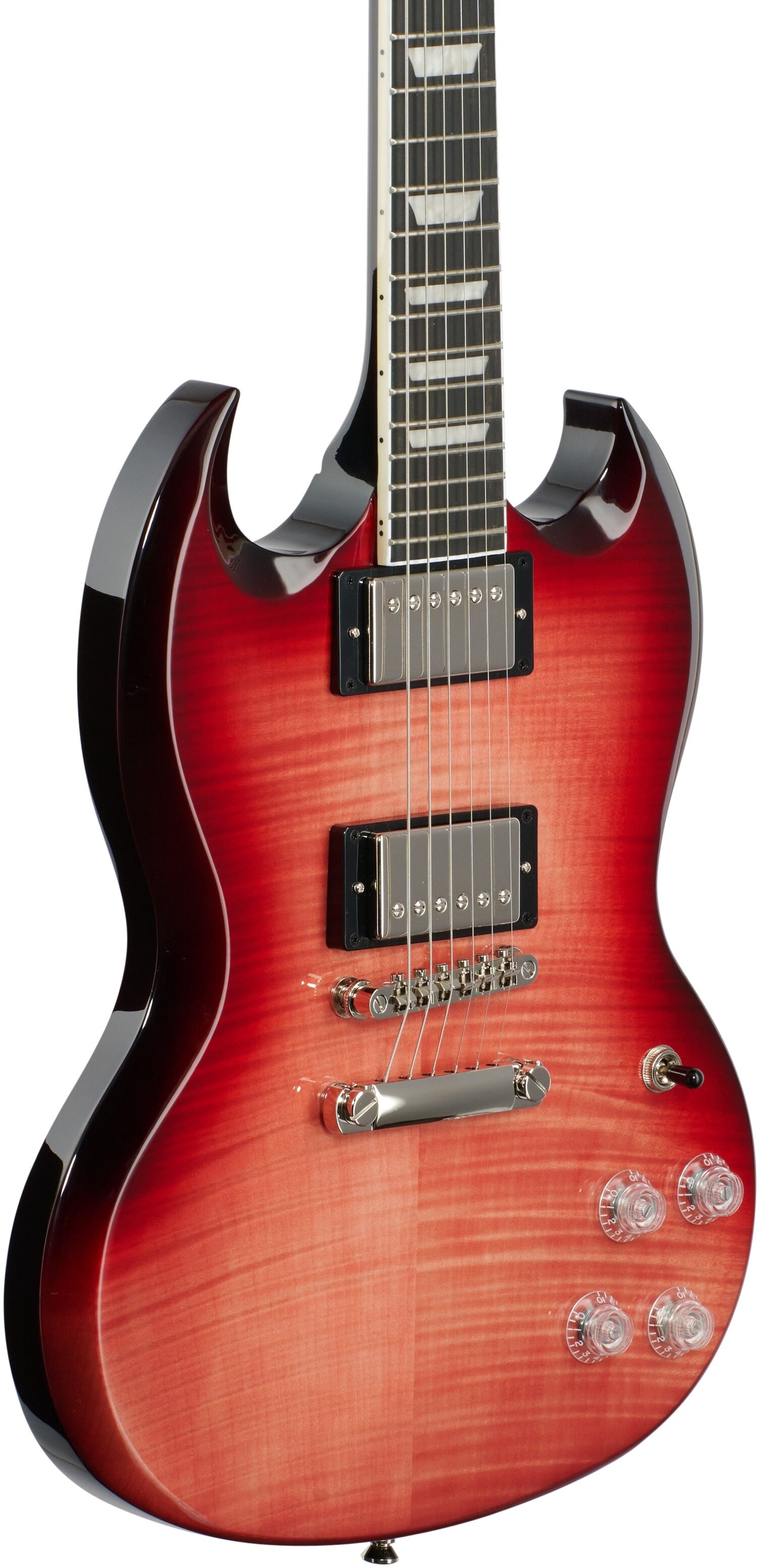 red sg guitar