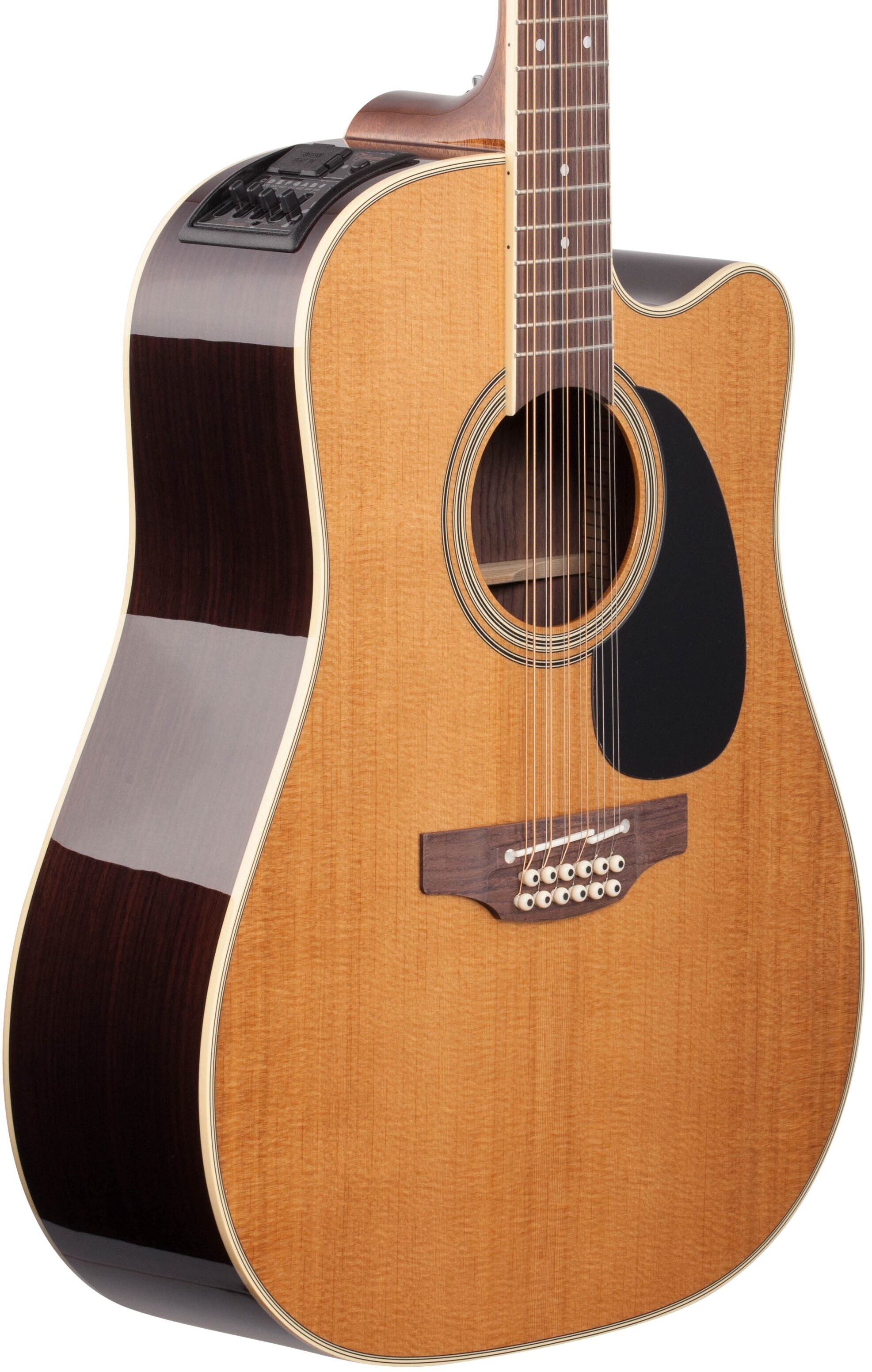 Includes Hardshell Case Takamine EF400SC TT 12-String Acoustic Electric Guitar with Palathetic Undersaddle Pickup Natural Gloss 