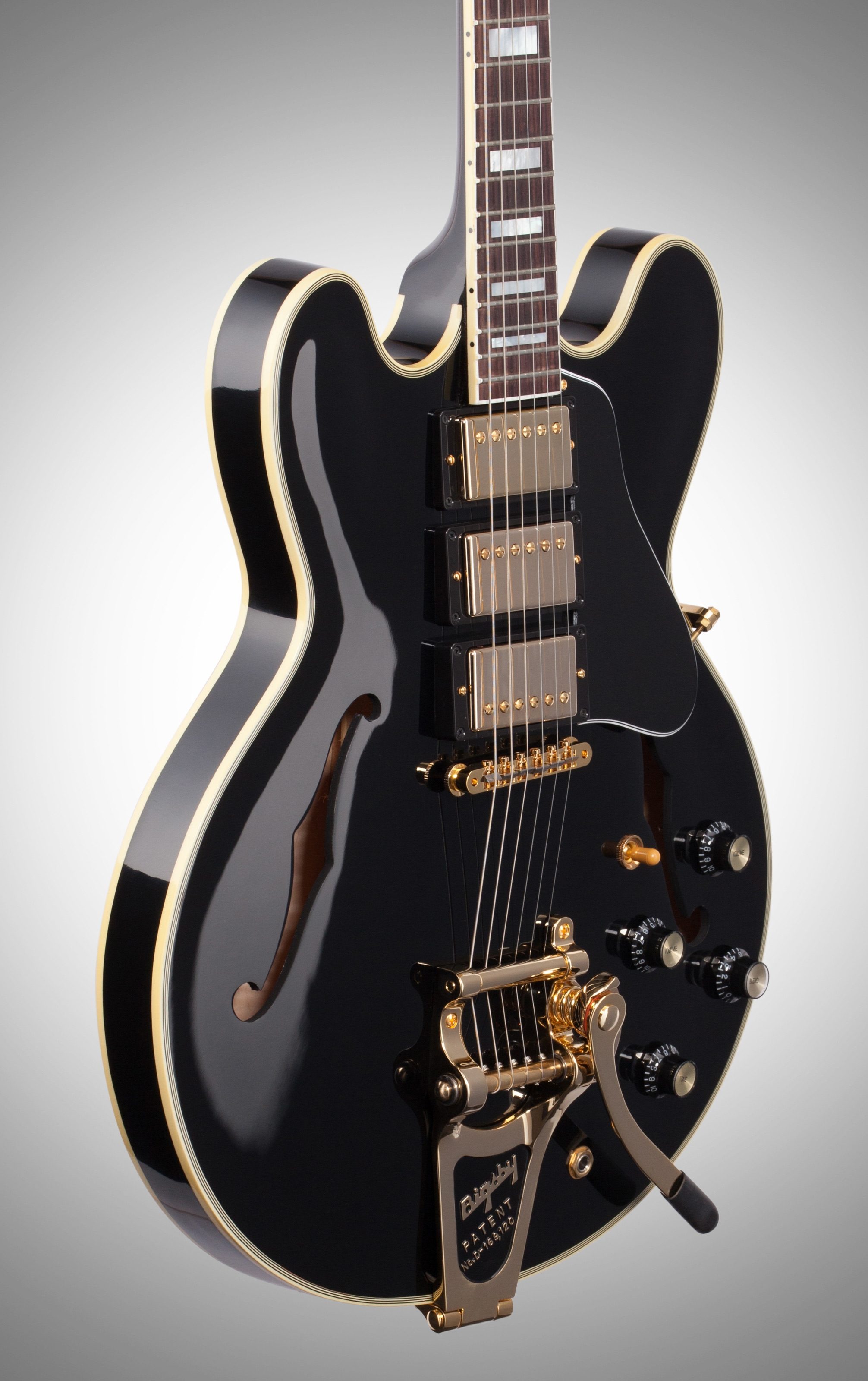 Gibson 2019 ES-355 Black Beauty Bigsby Semi-Hollowbody  