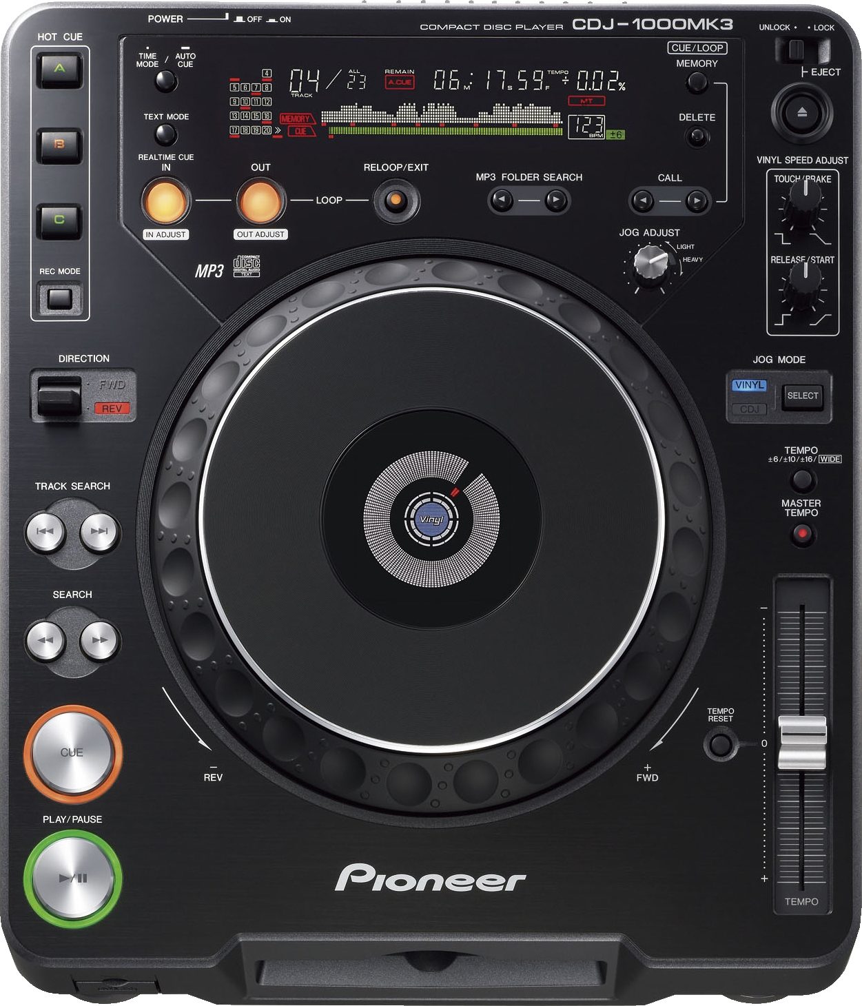 Pioneer CDJ-1000 MK3 DJ CD/MP3 Player | zZounds