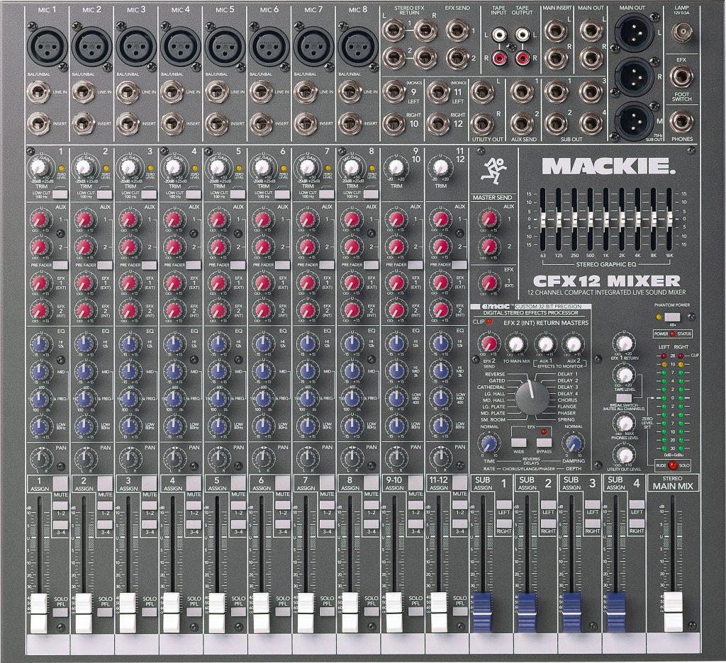 Mackie CFX12 Compact Mixer with Effects (12x4x1) | zZounds