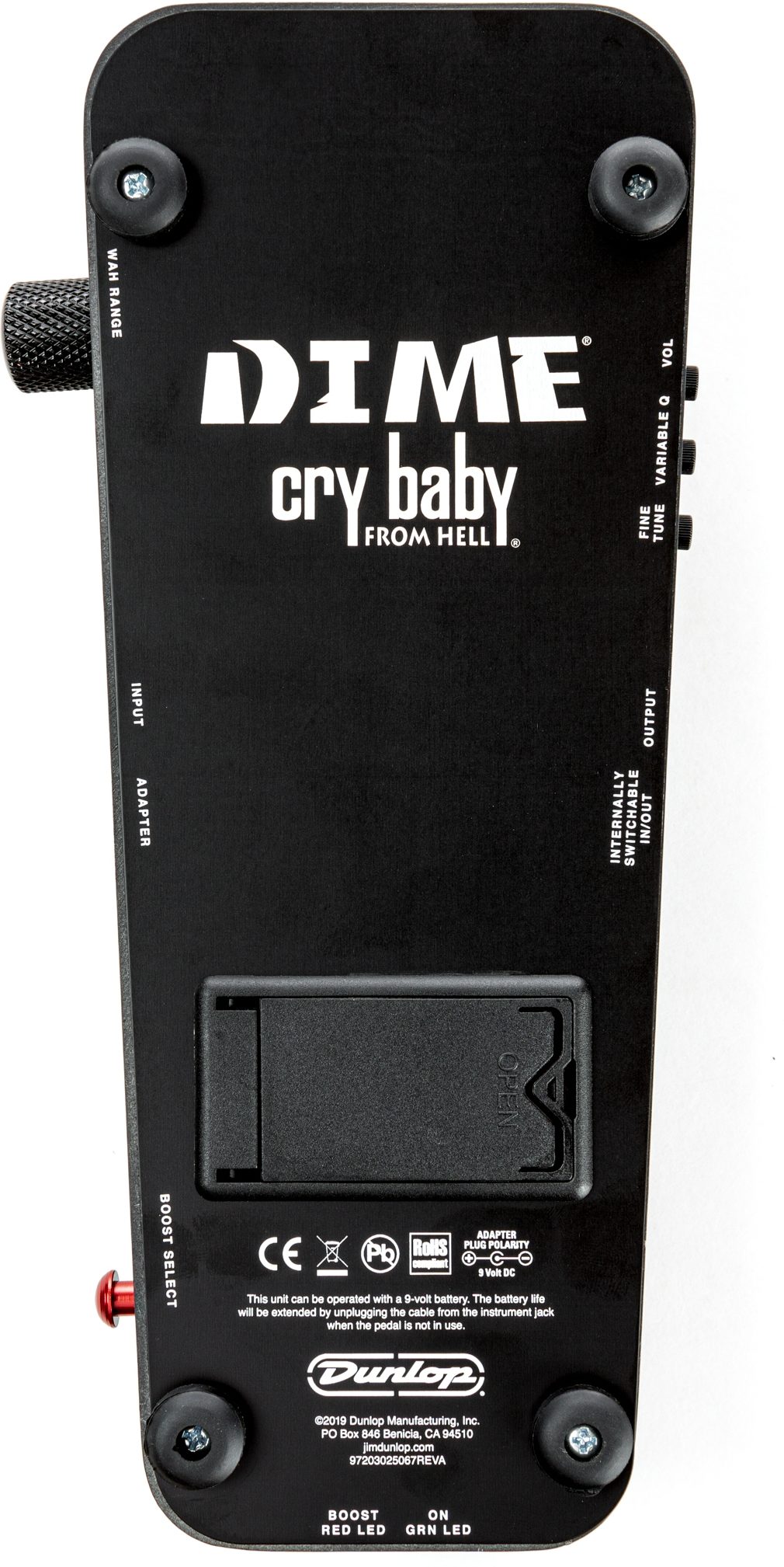 Dunlop DB01 Dimebag Darrell Cry Baby From Hell Wah Pedal