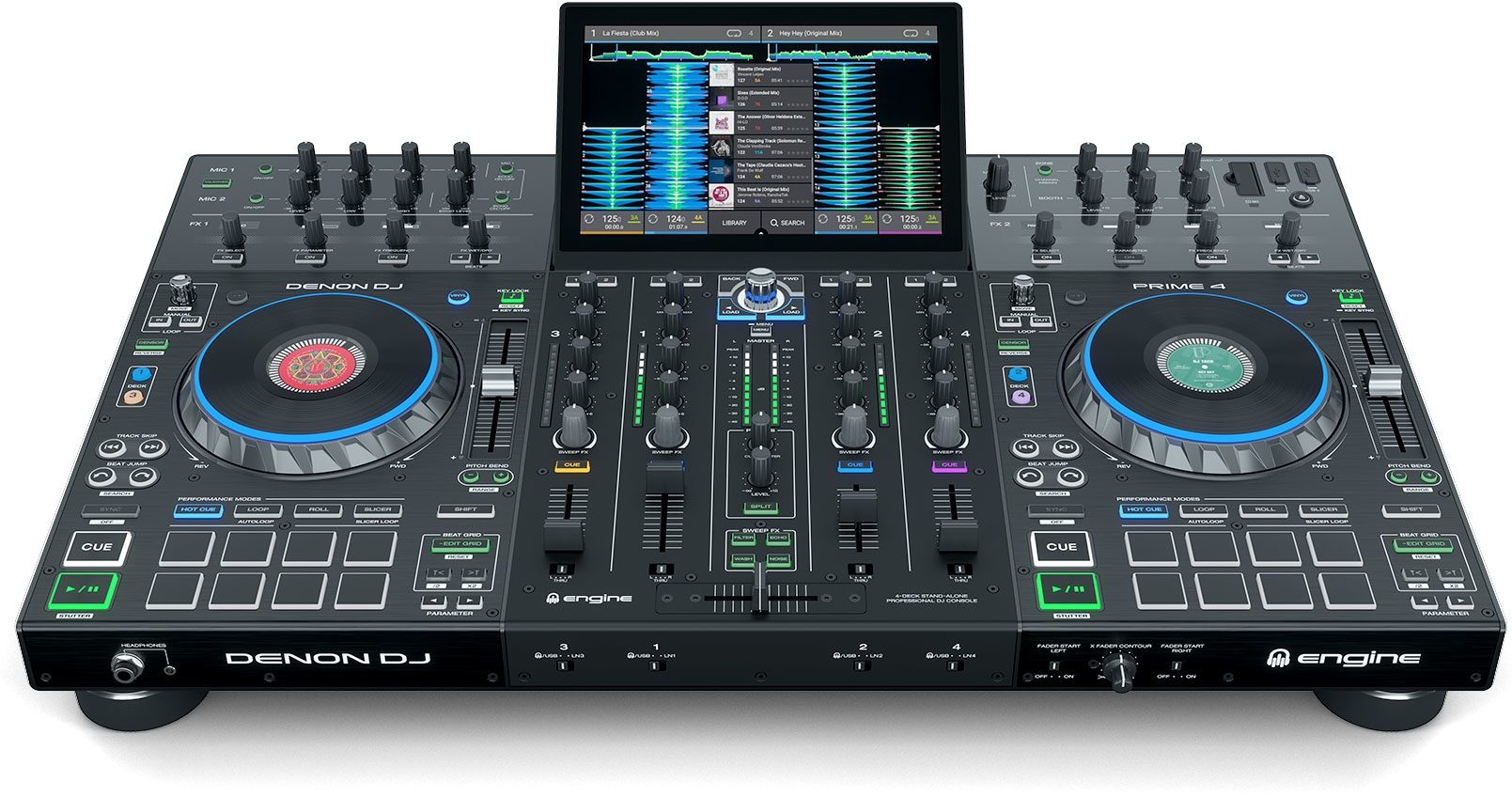 Denon Dj Prime 4 Standalone Dj System Zzounds